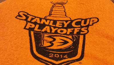 Ducks playoff towel 2014