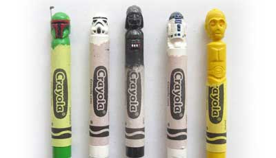 crayon sculptures