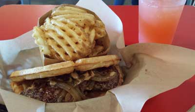waffle burger