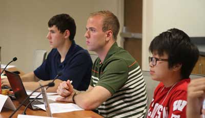 SSFC discussing eligibility criteria from Student Leadership Program